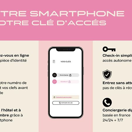 Hotel Des Sept - Entree Autonome, Reception En Ligne - Encore Mieux Orleans Luaran gambar